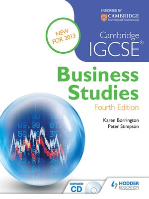 cover image of Cambridge IGCSE Business Studies